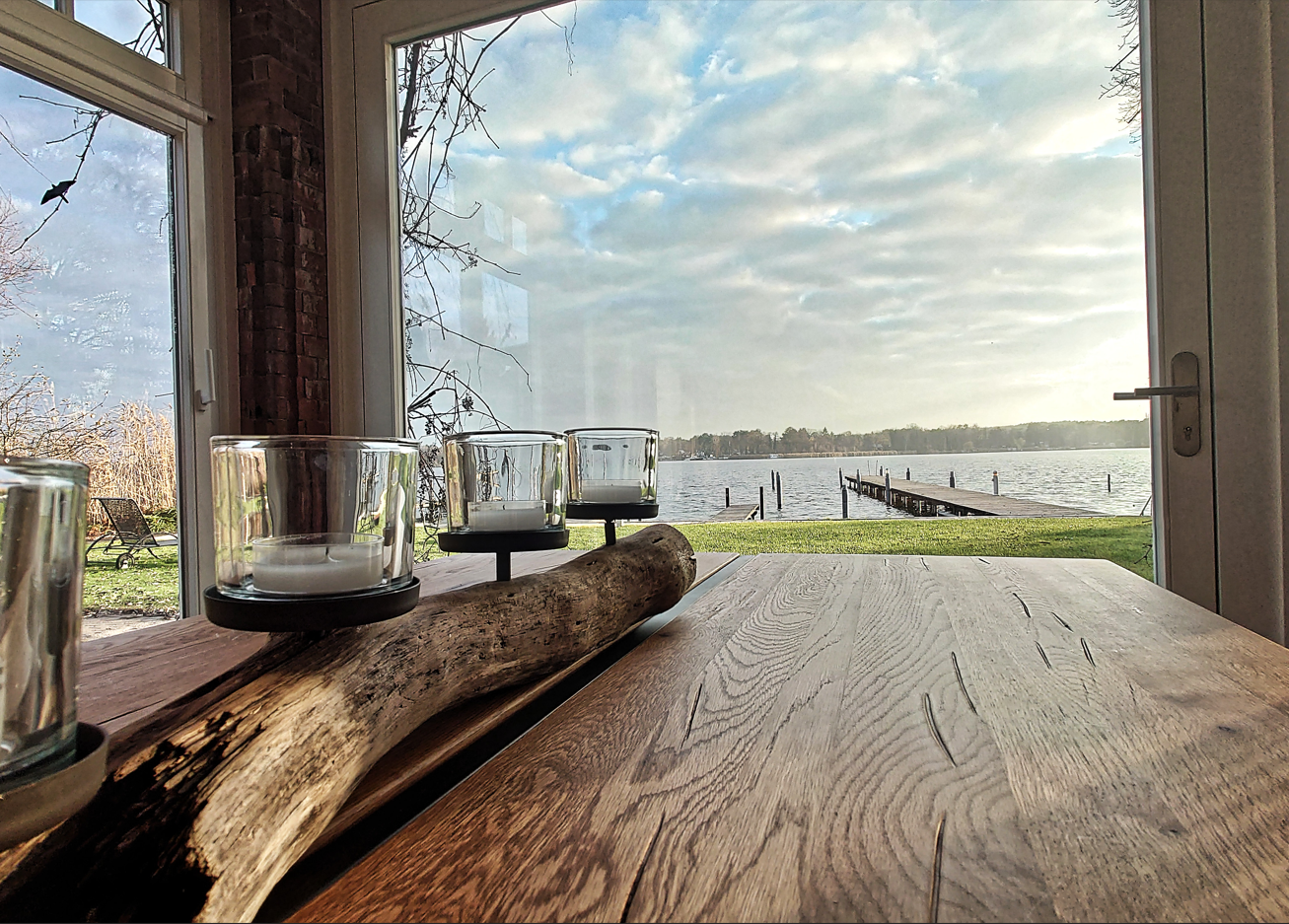 Blick auf den Krüpelsee von der Villa in Zernsdorf, Königs Wusterhausen — Dahme-Seenland Brandenburg